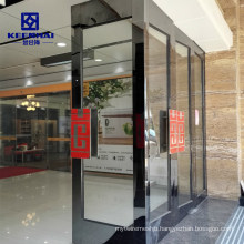 Commercial Polished Finish Stainless Steel Frame Glass Door